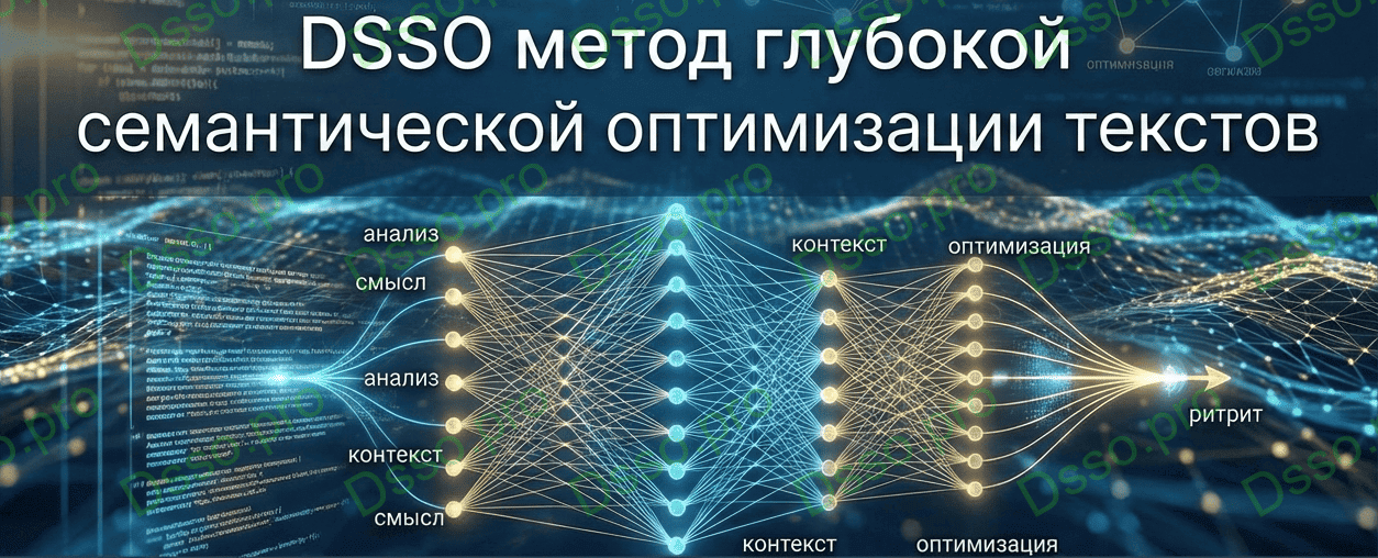 Метод DSSO.pro глубокая семантическая поисковая оптимизация текстов