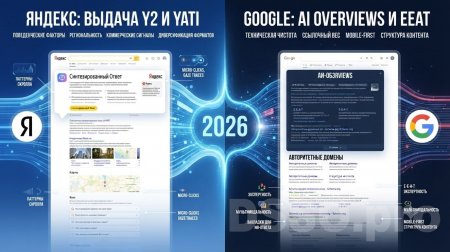 Отличия в поисковой выдаче между Яндексом и Google в 2026