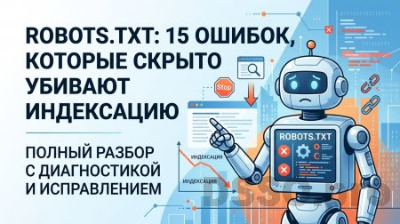 Robots.txt: 15 ошибок, которые скрыто убивают индексацию – полный разбор с диагностикой и исправлением