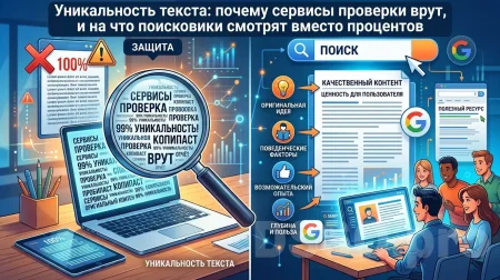 Уникальность текста: почему сервисы проверки врут, и на что поисковики смотрят вместо процентов