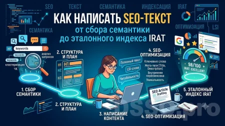 Как написать SEO-текст: от сбора семантики до эталонного IRAT