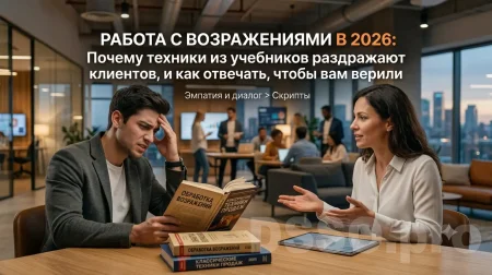 Работа с возражениями в 2026: почему техники из учебников раздражают клиентов, и как отвечать, чтобы вам верили