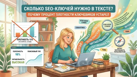 Сколько ключей нужно в SEO-тексте: почему процент плотности устарел, а «просто писать естественно» – тоже неправильно